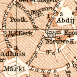Middelburg city map, 1909