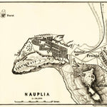 Nafplion (Nauplia) town plan, 1908