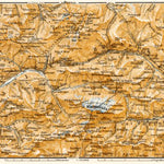 Map of the Upper Fassa and Cordevole Valleys, 1906 (second version)