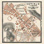 Cetinje city map, 1929
