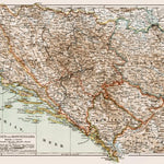 Map of Bosnia and Montenegro, 1903 (second version)