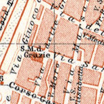 Brescia city map, 1908