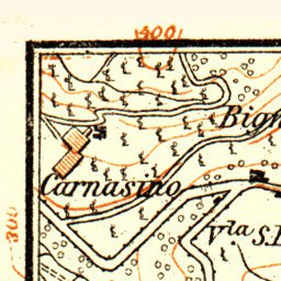 Como town and its environs map, 1897