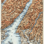 Garda lake district map, 1908