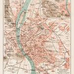 Budapest and its environs map, 1903