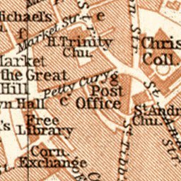 Cambridge city map, 1906