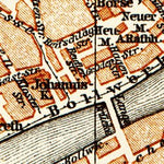 Stettin (Szczecin) city map, 1887