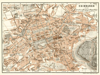 Edinburgh city map, 1906