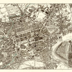 Edinburgh city map, central part, 1908