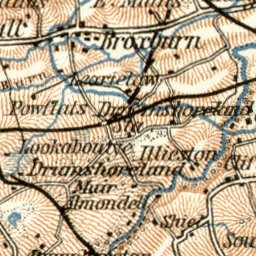 Edinburgh and its farther environs map, 1906