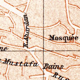 Tánger (طنجة, Tangier) city map, 1899