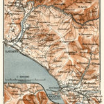 Sestri Levante and environs map, 1913