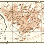 Forlì city map, 1909