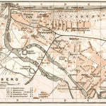 Kolberg (Kołobrzeg) city map, 1911