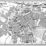 Liegnitz (Legnicę) city map, 1887