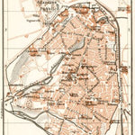 Viterbo city map, 1909