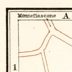 Viterbo city map, 1909