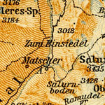 Map of the Upper Vinschgau (Val Venosta), 1906