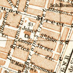Manchester city map, 1906