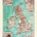 Great Britain and Ireland Map (in Russian), 1910