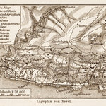 Nervi (of Genua) town plan. Lageplan von Nervi, 1903