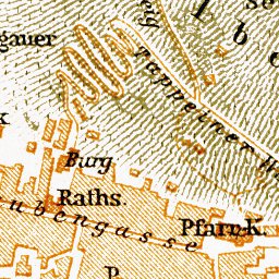Meran (Merano) town plan, 1906
