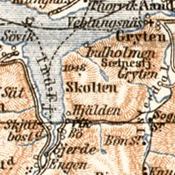 Northern Sondmore and Moldefjord map, 1911