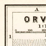 Orvieto city map, 1909