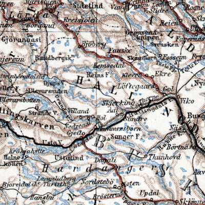 South Norway General Map, 1911