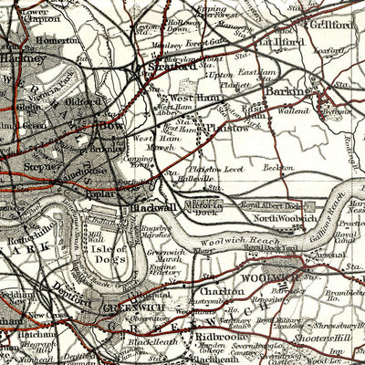 Greater London (Environs of London), 1907