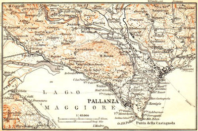 Pallanza and environs map, 1897