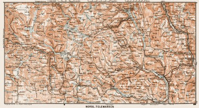North Telemark [Nordl(ige del af) Telemarken] district map, 1931