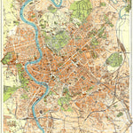 Rome (Roma) city map, 1933