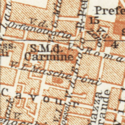 Pavia city map, 1908