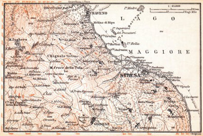 Stresa and environs map, 1897