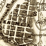Theben (Thebae, Θήβα) site map, 1908