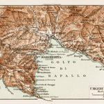 Map of the environs of Rapallo, 1913