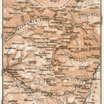 Sciliar Mount and Catinaccio Group map, 1906