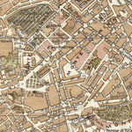 Rome (Roma) city map, 1904
