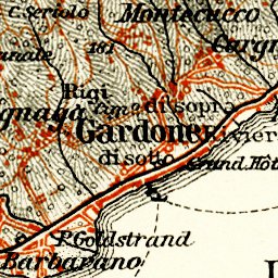Saló (Salo), environs map, 1908