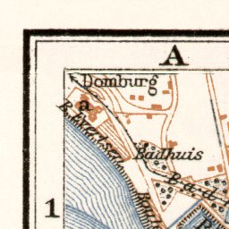Vlissingen city map, 1909