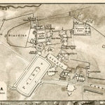 Hadrian's Villa (Villa Adriana) site plan, 1909