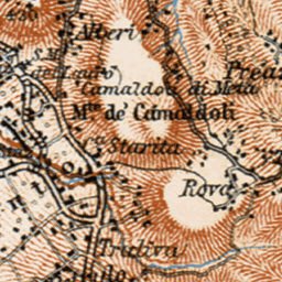 Sorrentine Peninsula map, 1912