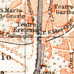 Vicenza city map, 1908