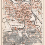 Vicenza city map, 1898