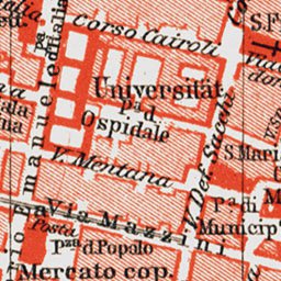 Pavia city map, 1903