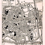 Ravenna city map, 1929