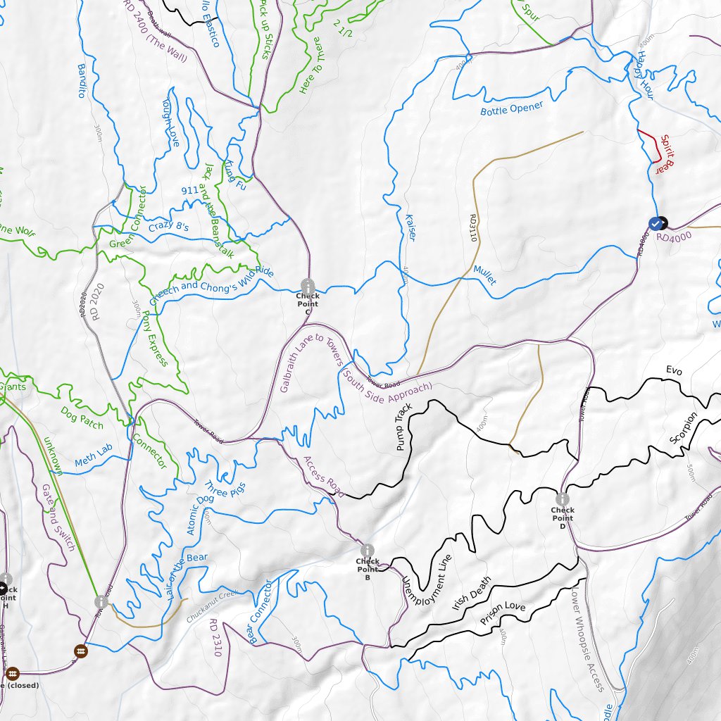 Bellingham Mountain Bike Trails Map by Trailforks Avenza Maps