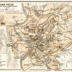 Map of Rome of the Imperial Age (connected to map from 1909)