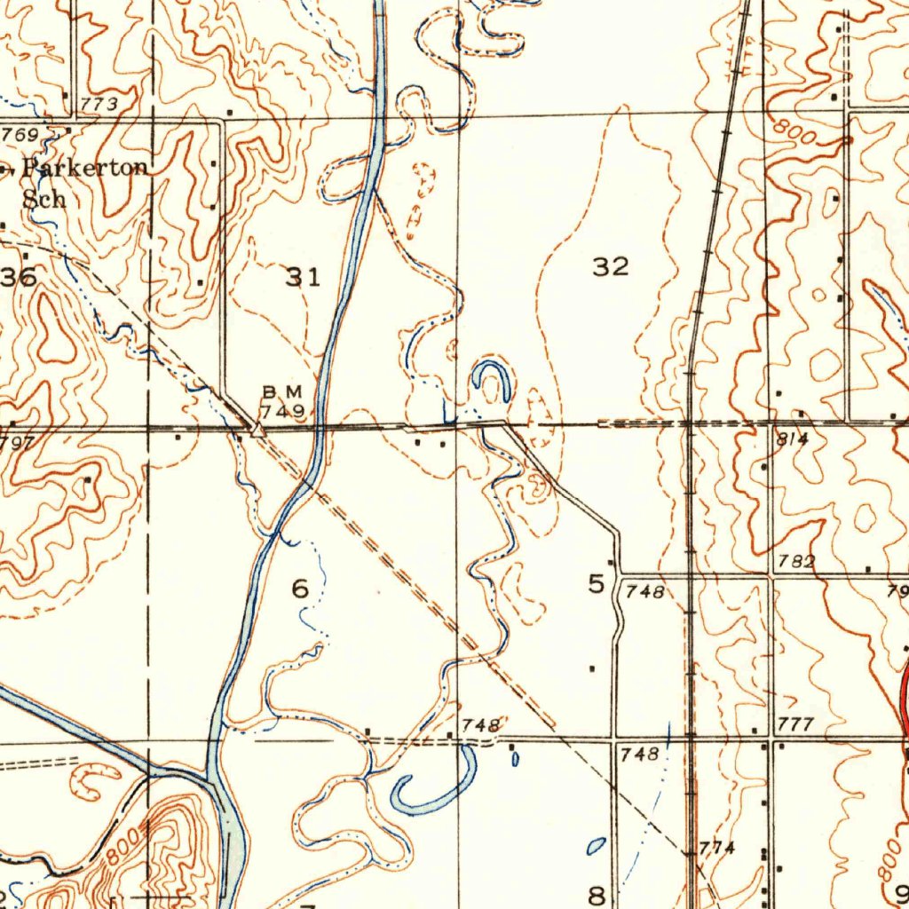 Trenton, MO (1948, 62500Scale) Map by United States Geological Survey